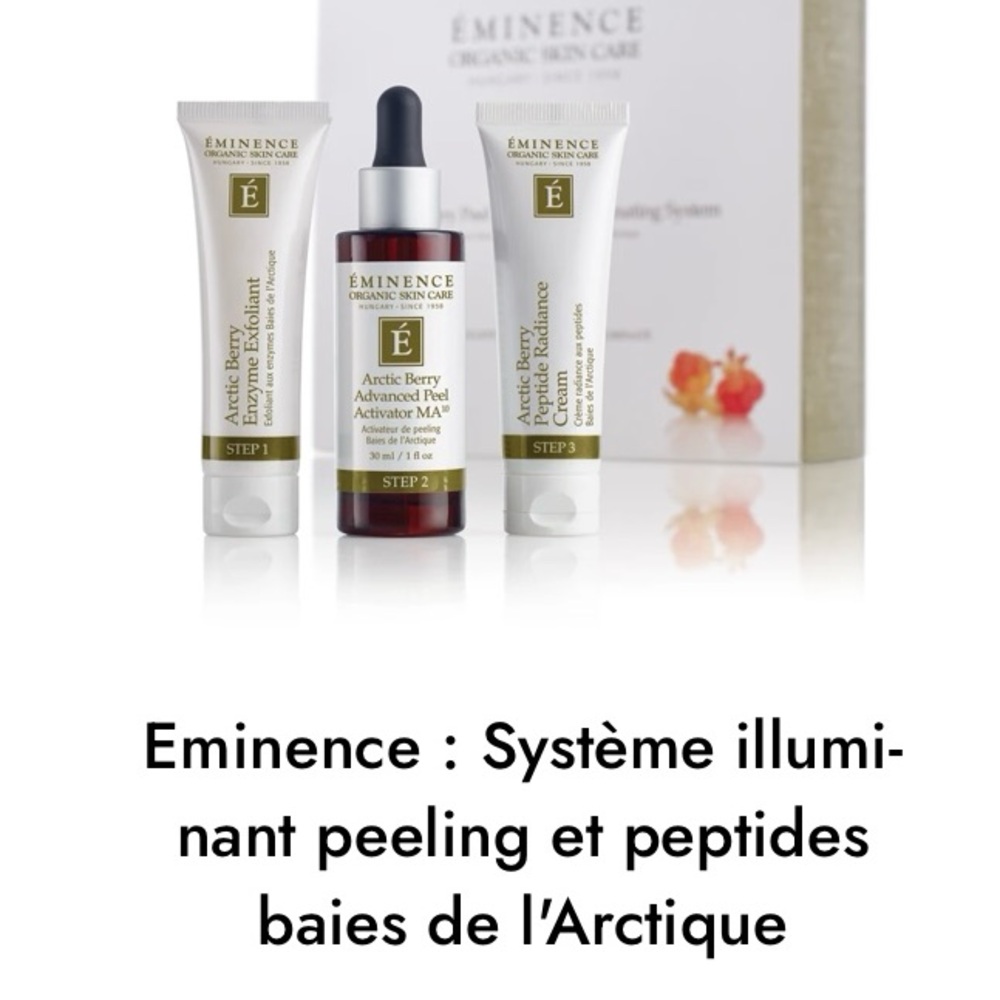 Eminence : Système illuminant peeling et peptides baies de l'Arctique - Neuf